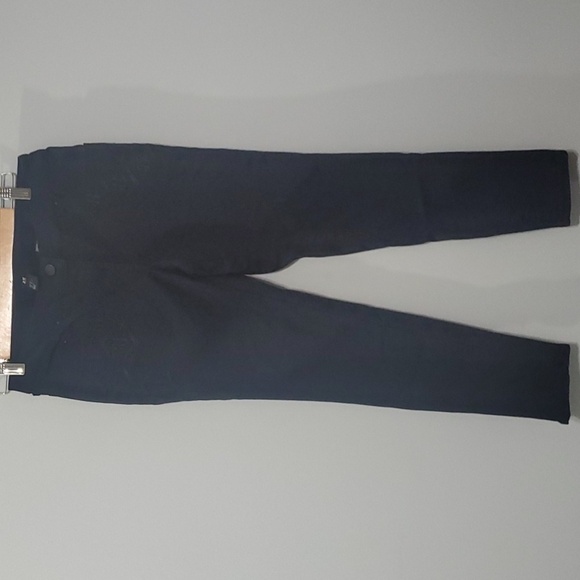 H&M pants womens size 8 black embroidered front flexible pliable comfy H&M - Picture 1 of 13